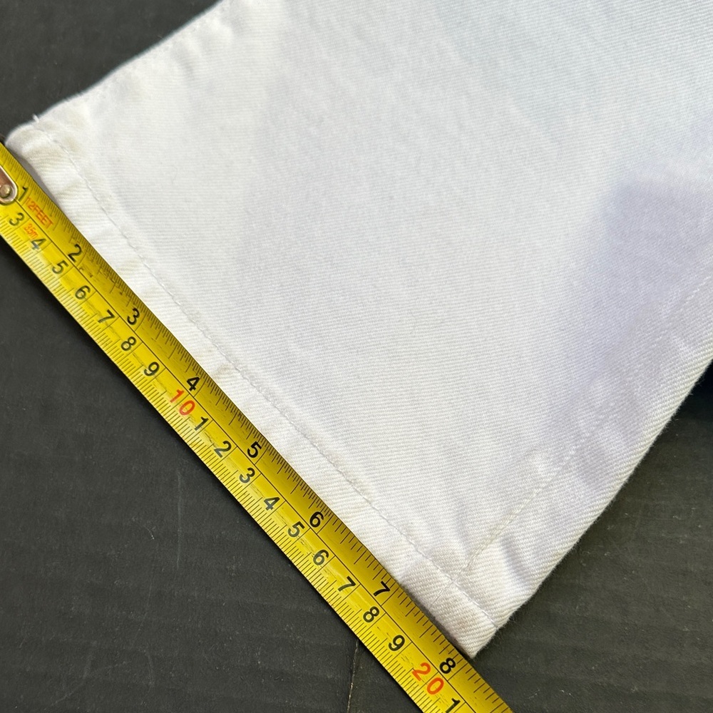 New Guess White Flare Jeans with Floral Embroidery SZ 26 - Picture 10 of 11